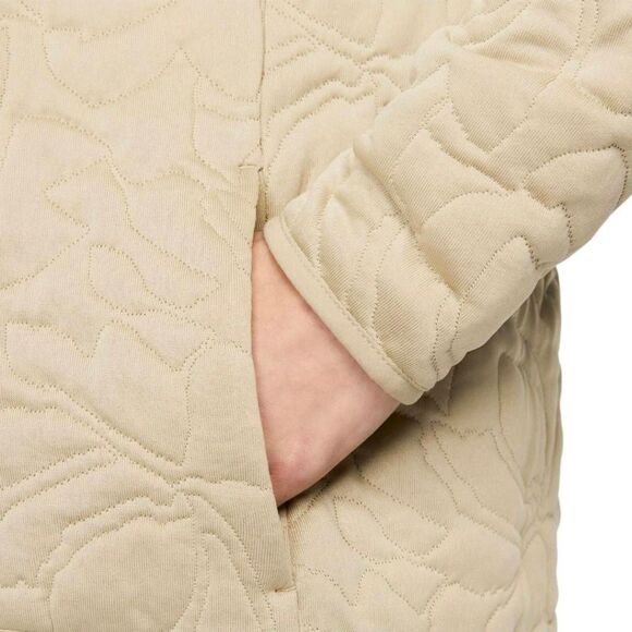 Nike Dri-Fit Golf "The League" Tan Quilted Sweatshirt w Pockets & Zip Neck NEW - Picture 6 of 16